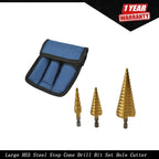 Set of 3 Hole Cutters for Various Applications (4-20mm, 4-12mm, 4-32mm)