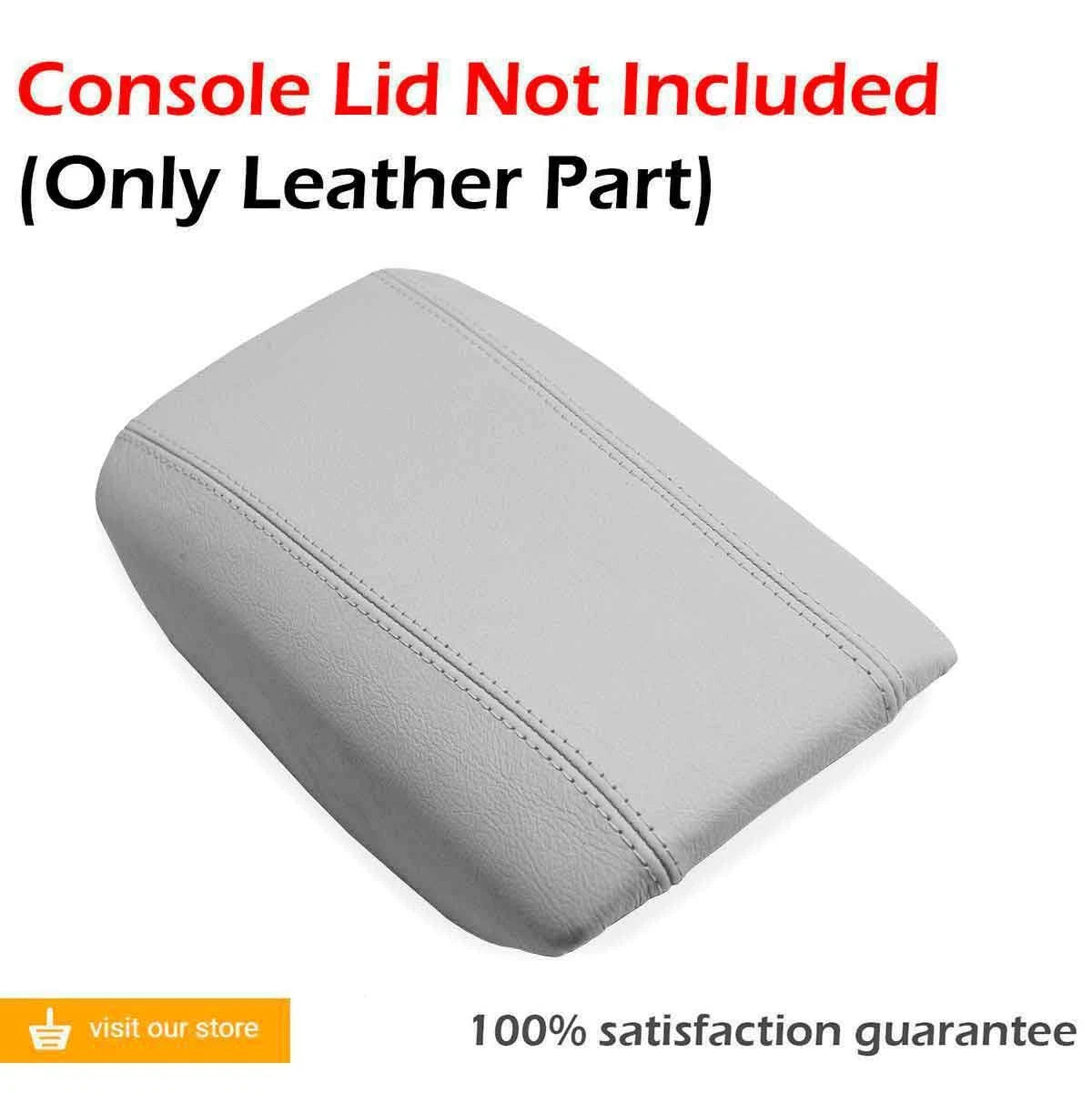 Armrest Cover for Volvo S80 (1999–2006) Leather Gray