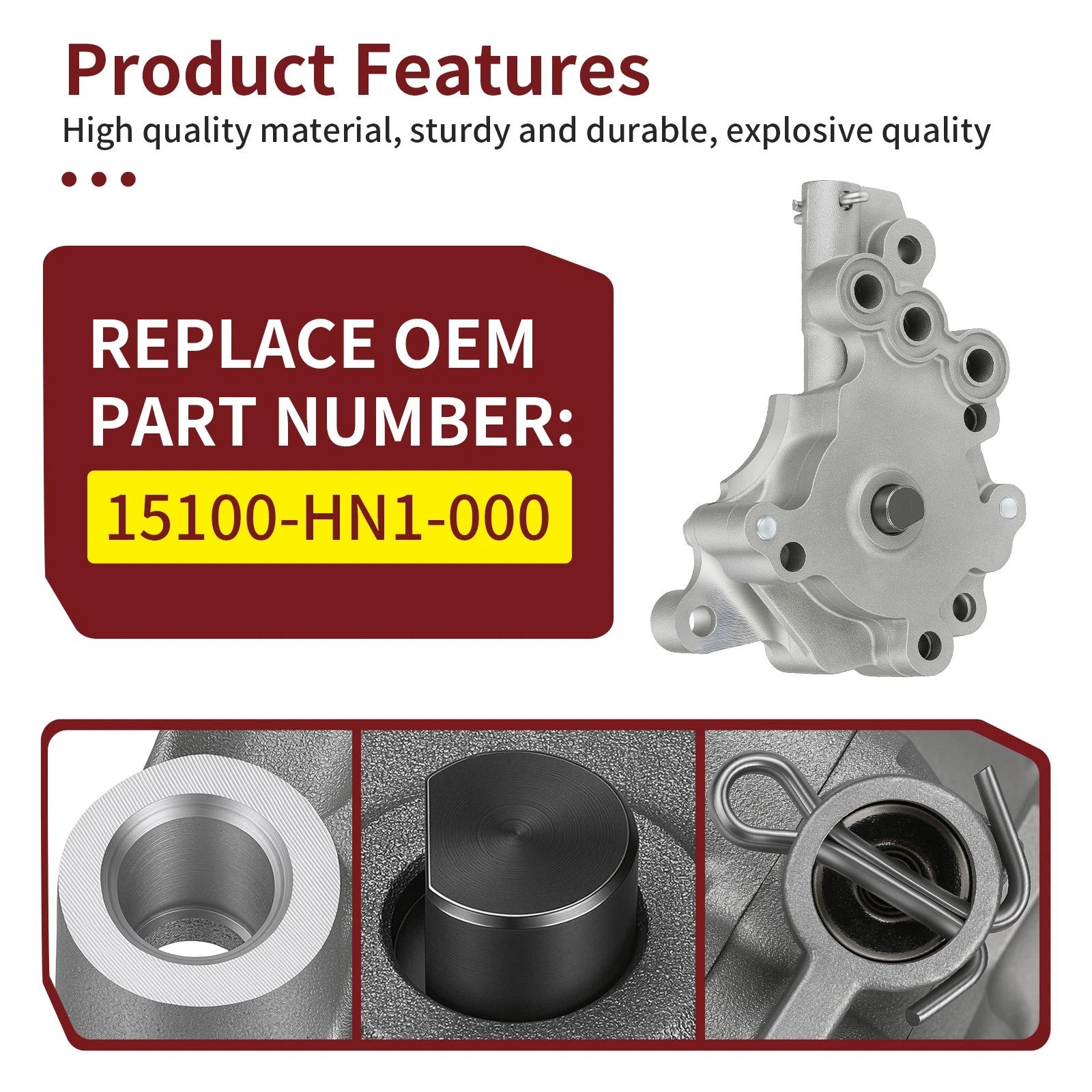 Oil Pump 15100-HN1-000 for Honda TRX400EX/TRX400X (1999–2014)