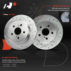 Rear Side Drilled Brake Rotors for Toyota Corolla (2019–2023)