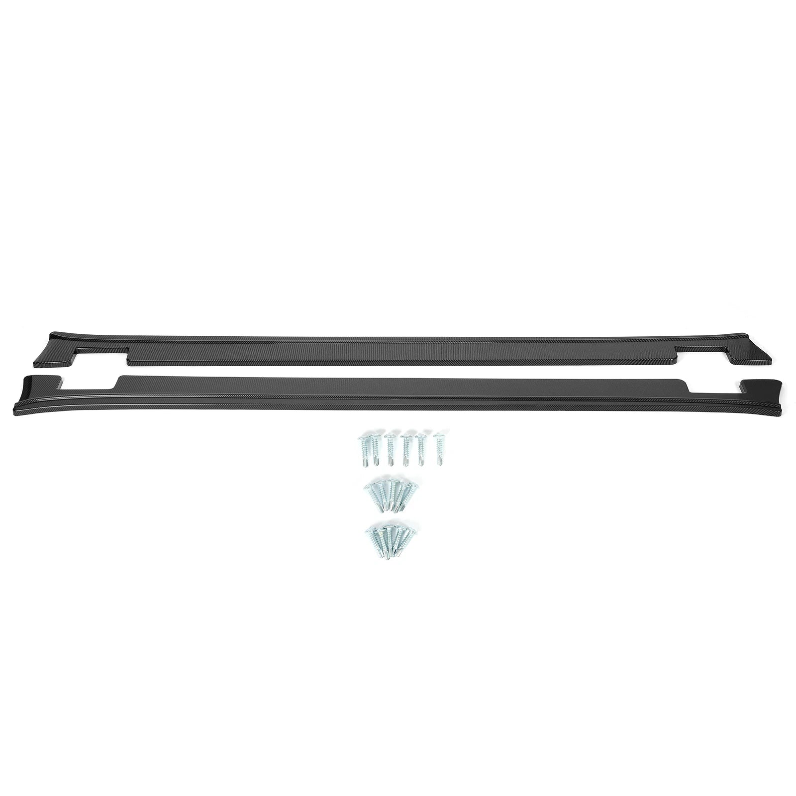 Carbon Fiber Style Side Skirt Diffusers for Tesla Model X (2016-2021)