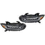 Set of 2 Front Headlights for Honda Accord (2018–2021) Clear Lens