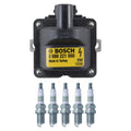 Set of 5 Bosch Ignition Coils & NGK G-Power Spark Plugs for Volvo S60 C70 XC90 (2000–2010)