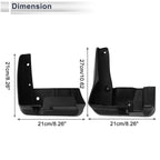 Set of 4 Mud Flaps Splash Guards for Subaru Legacy (2010–2014)