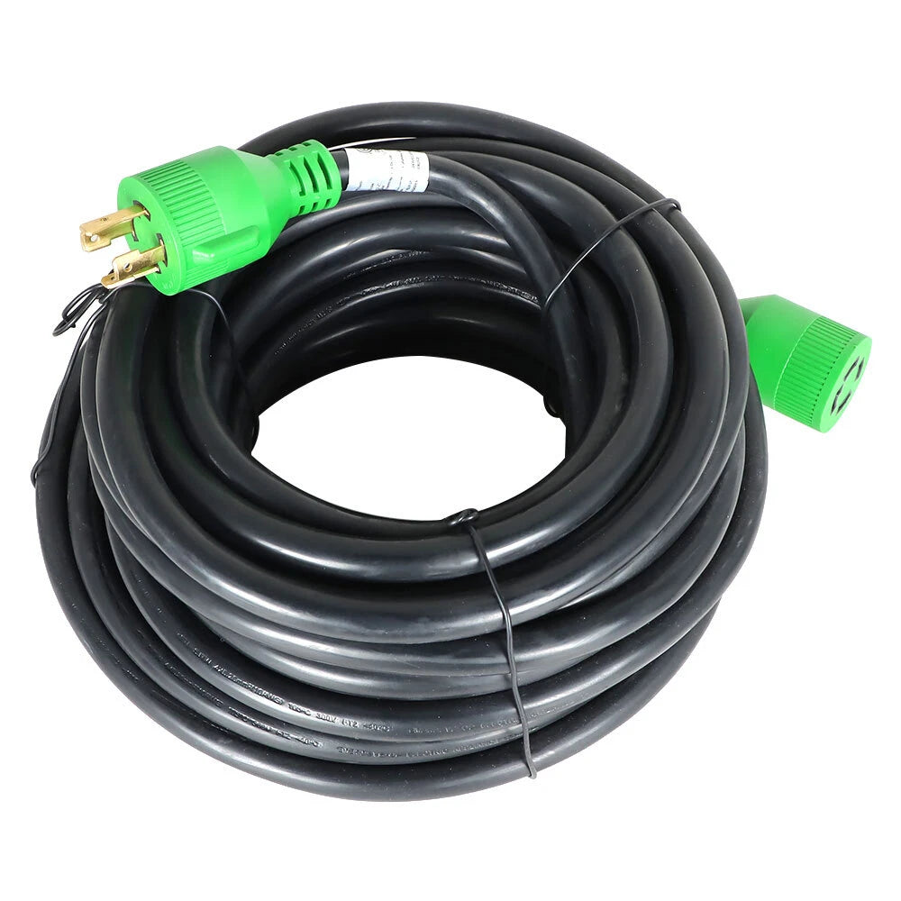30 Amp Generator Extension Cord 50 Ft 4 Prong NEMA 14-30