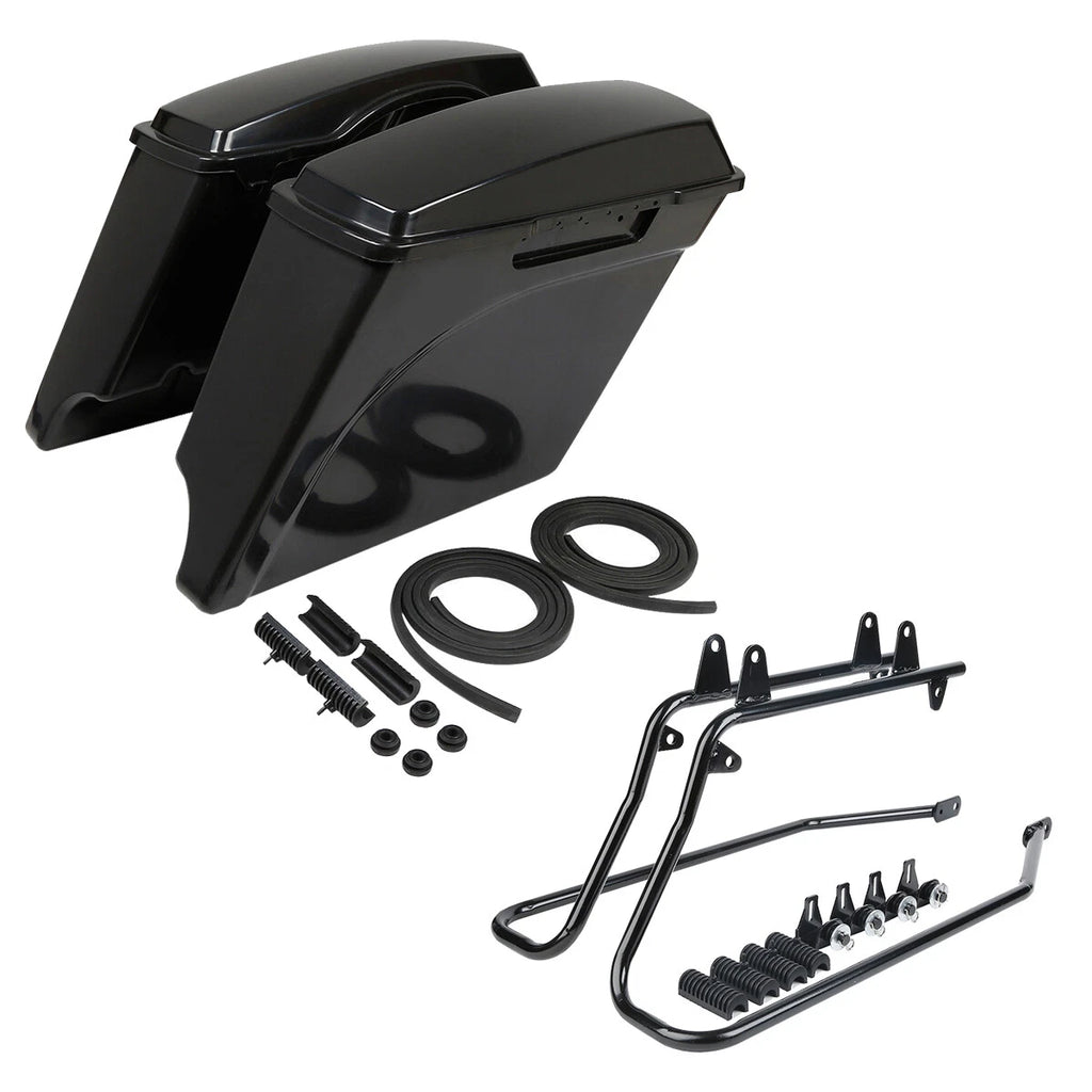 5" Stretched Hard Saddle Bags Conversion Bracket for Harley Softail (1984–2017)