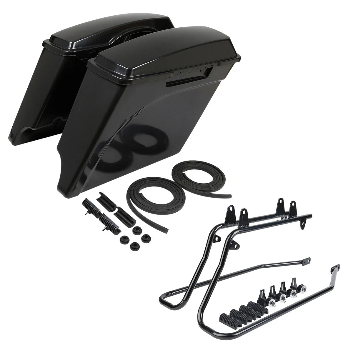 5" Stretched Hard Saddle Bags Conversion Bracket for Harley Softail (1984–2017)