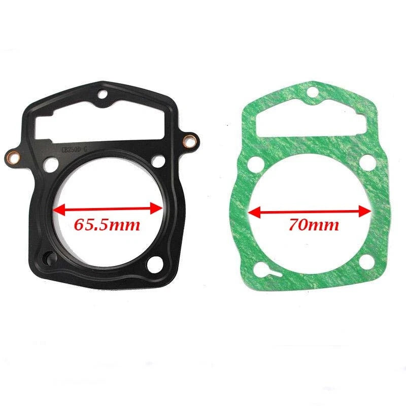 65.5mm Head Gaskets for Loncin ZongShen CB250 250cc ATV Dirt Bike (2010–2023)