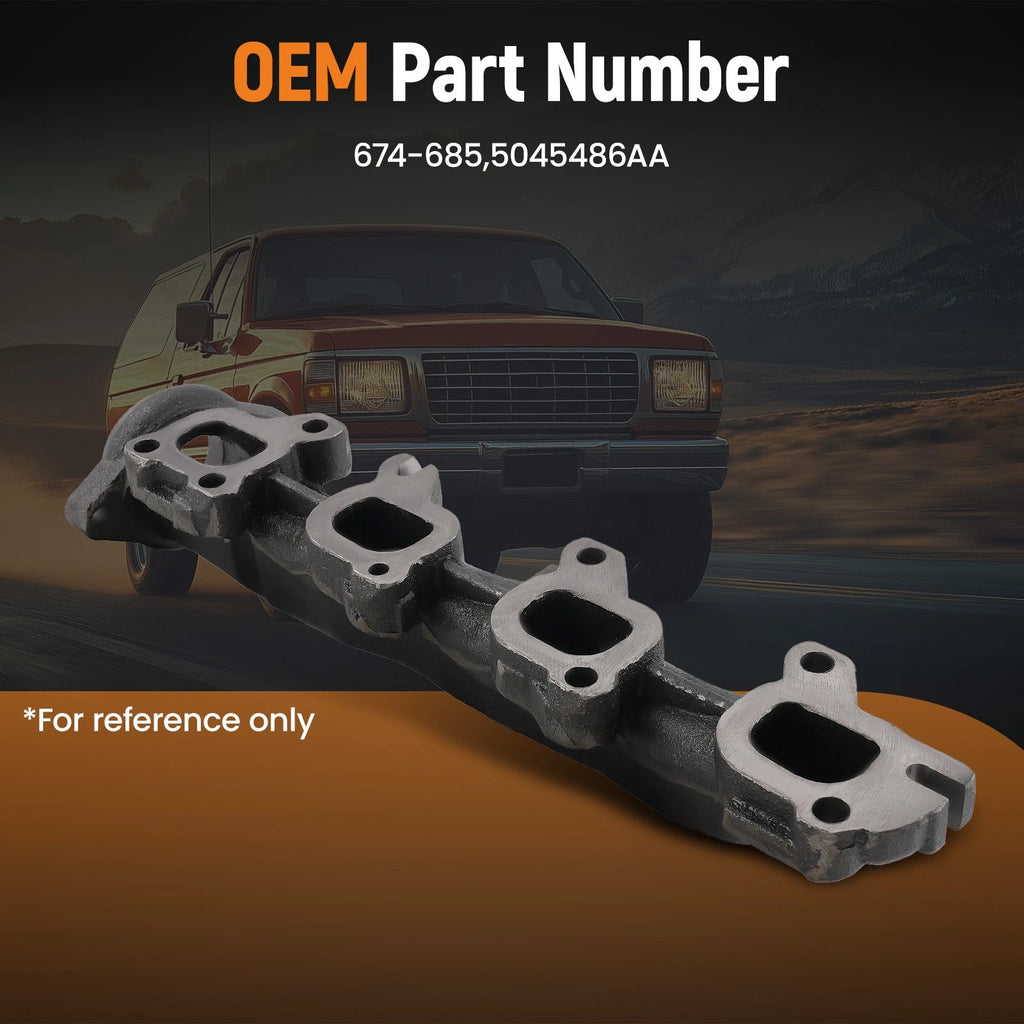 Right Side Exhaust Manifold with Gasket for Ram 1500 Classic (2019–2021)