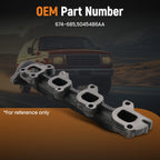 Right Side Exhaust Manifold with Gasket for Ram 1500 Classic (2019–2021)