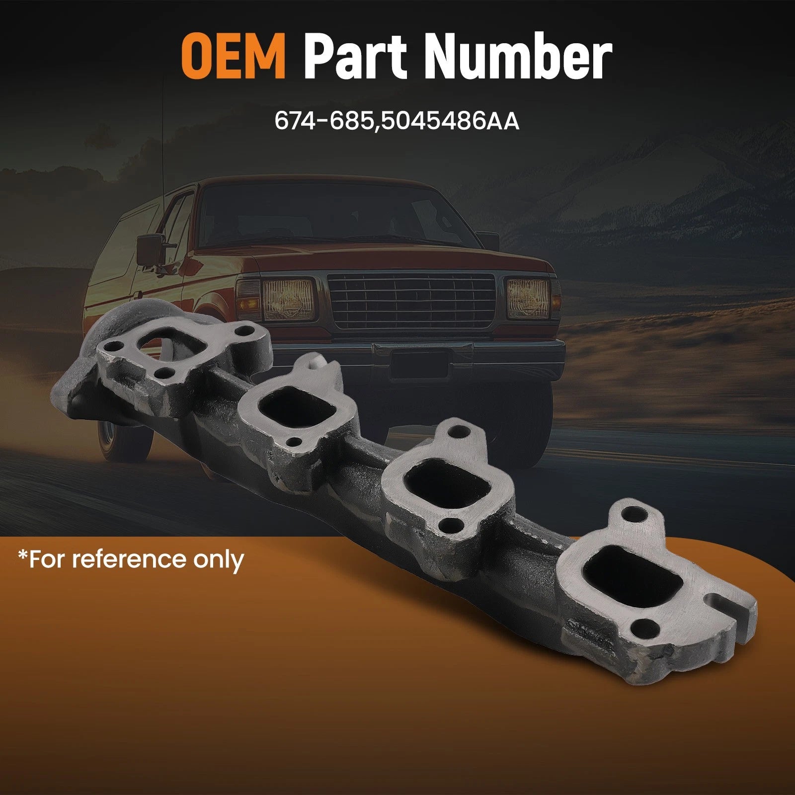 Right Side Exhaust Manifold with Gasket for Ram 1500 Classic (2019–2021)