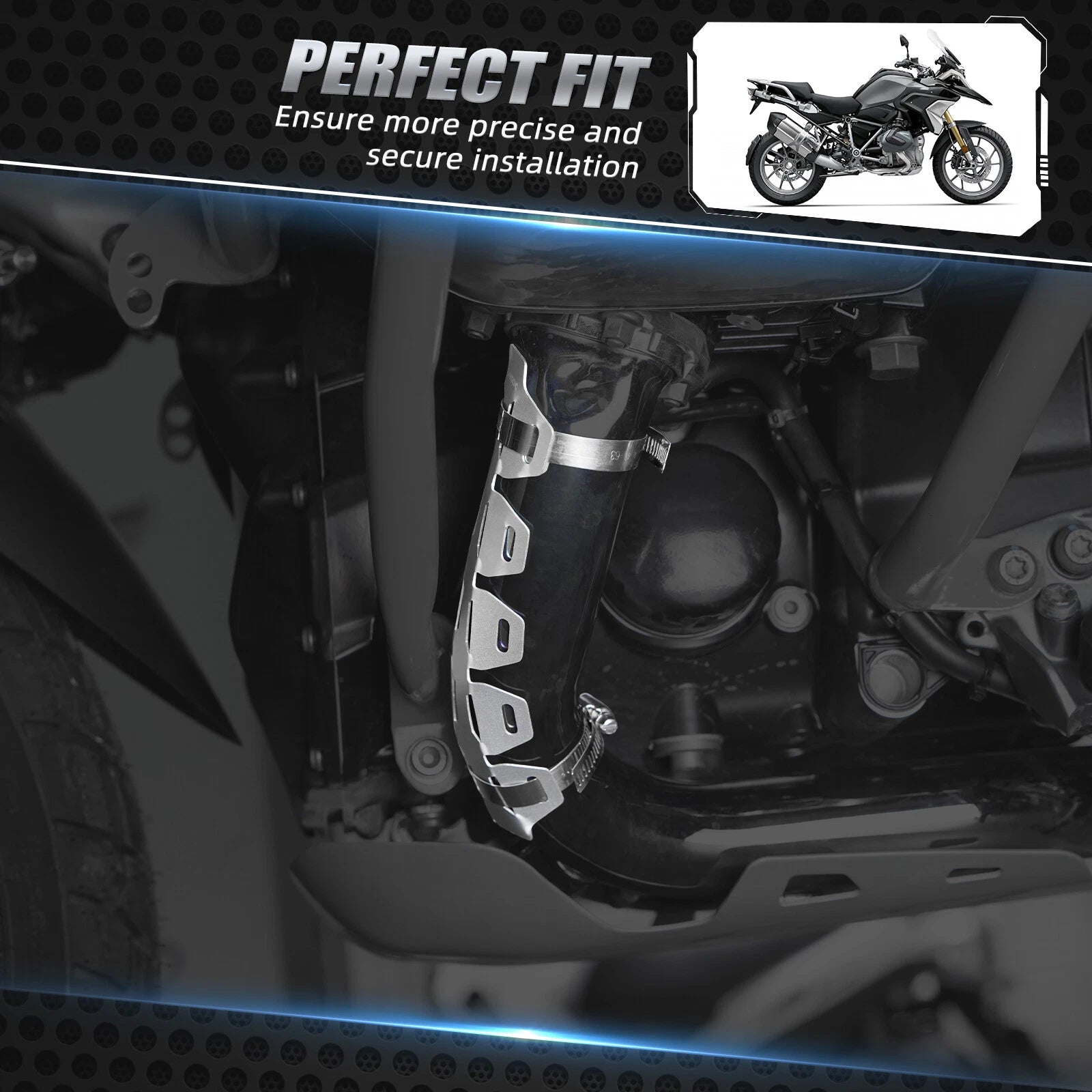 Muffler Head Pipe Guard Cover for BMW R1250GS Adventure R1250RS (2019–2023)