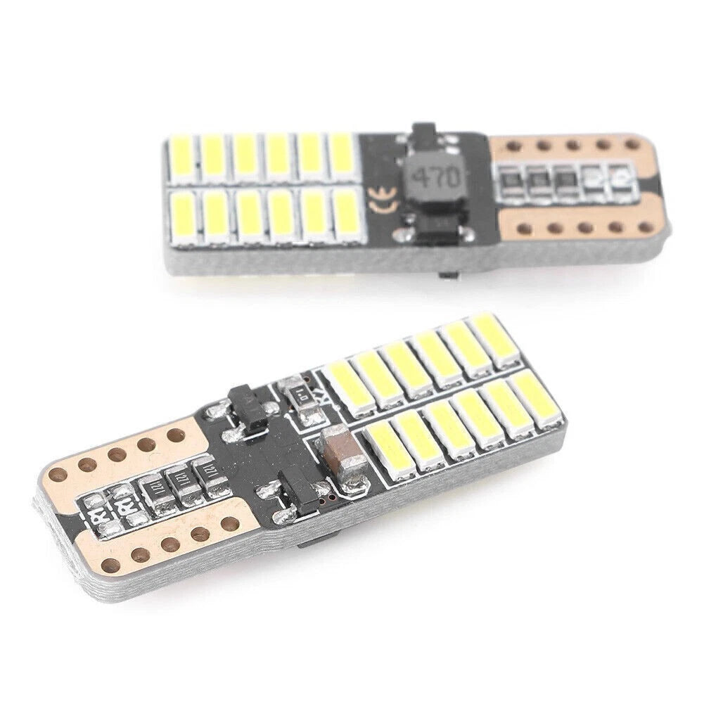 Set of 2 LED Side Marker Lamps T10 W5W 4014 for
