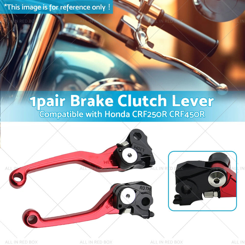 Pair Pivot Brake Clutch Lever for Honda CRF250R CRF450R (2007–2012)