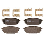 Set of 4 Disc Brake Pads for Mazda Protege (2001–2003)