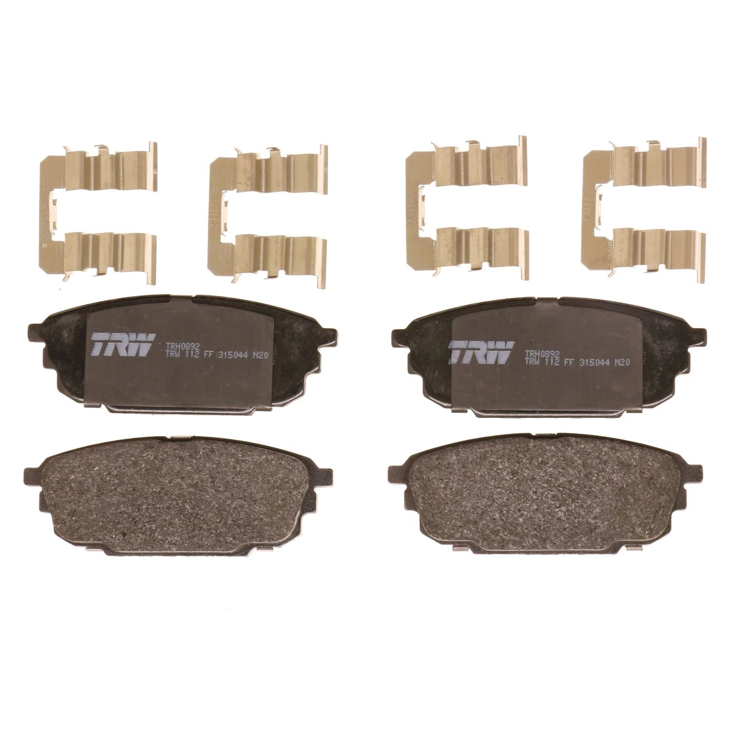 Set of 4 Disc Brake Pads for Mazda Protege (2001–2003)