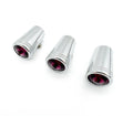 Mini Toggle Switch Extension Chrome Metal Purple Crystal for Kenworth (Set/3)