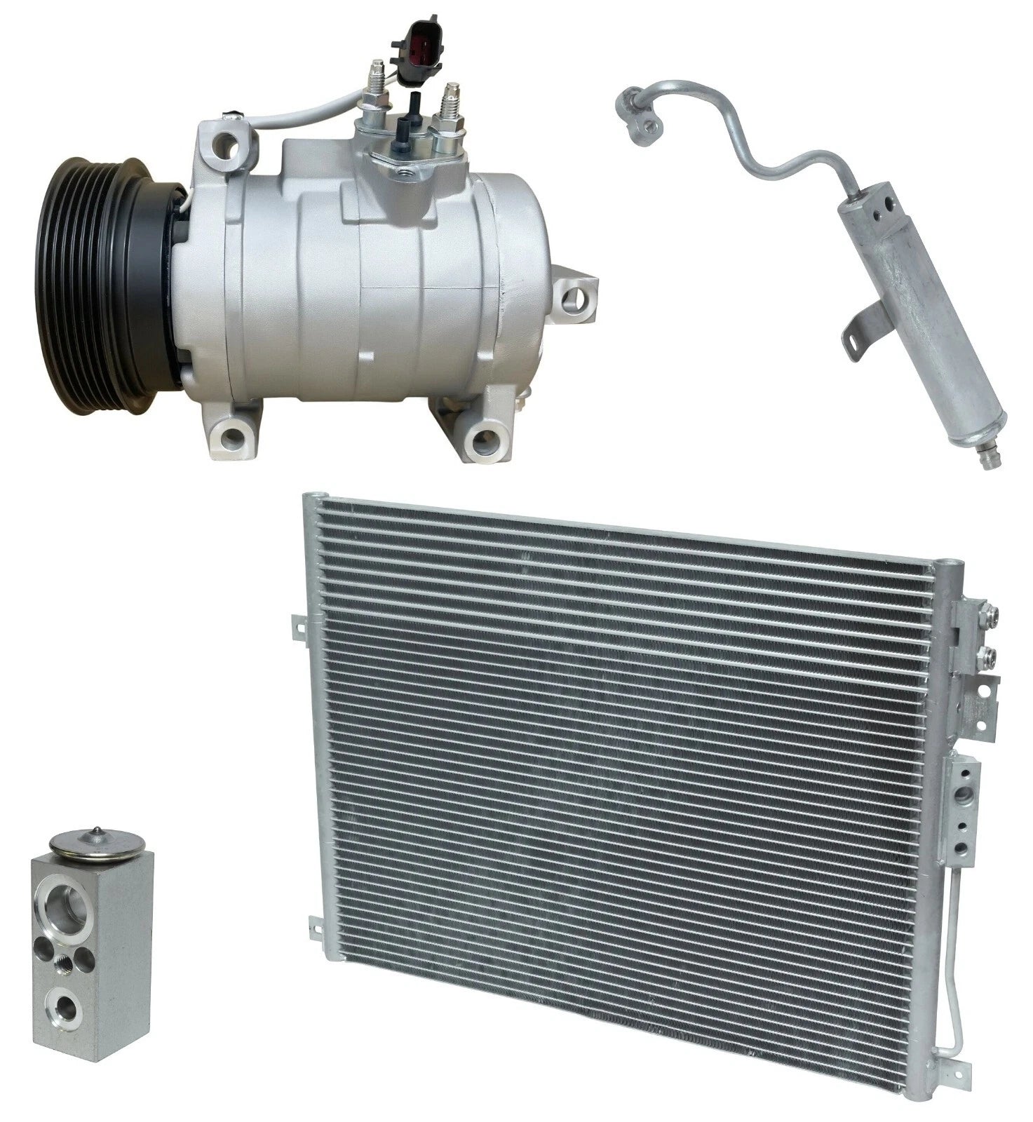 A/C Compressor Kit Replacement With Condenser for Jeep Grand Cherokee (2005–2010)