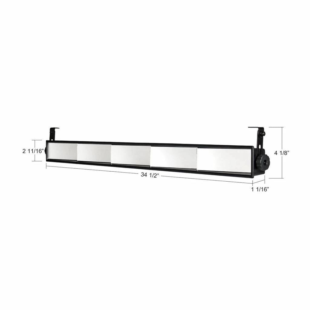 Universal Panoramic 5 Panel Rearview Mirror for Cars and Trucks (34.5)
