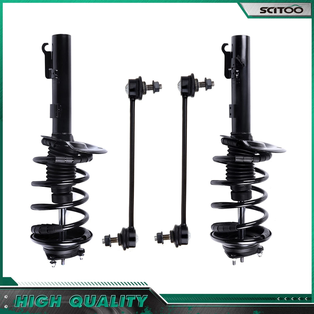 4pc Front Complete Strut Sway Link for Ford Focus 2008–2011