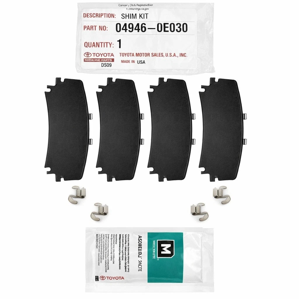 OEM Rear Disc Brake Pad Shim for Toyota Sienna, Lexus RX350 (2004–2020) 049460E030