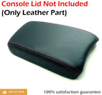 Leather Synthetic Console Armrest Cover for Honda Civic (2006–2011) Red Stitch