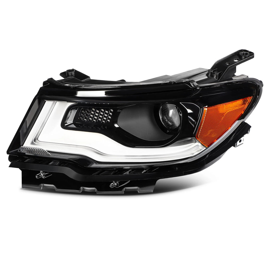 Headlight for Jeep Compass (2017–2021) HID/Xenon w/LED DRL Projector Left
