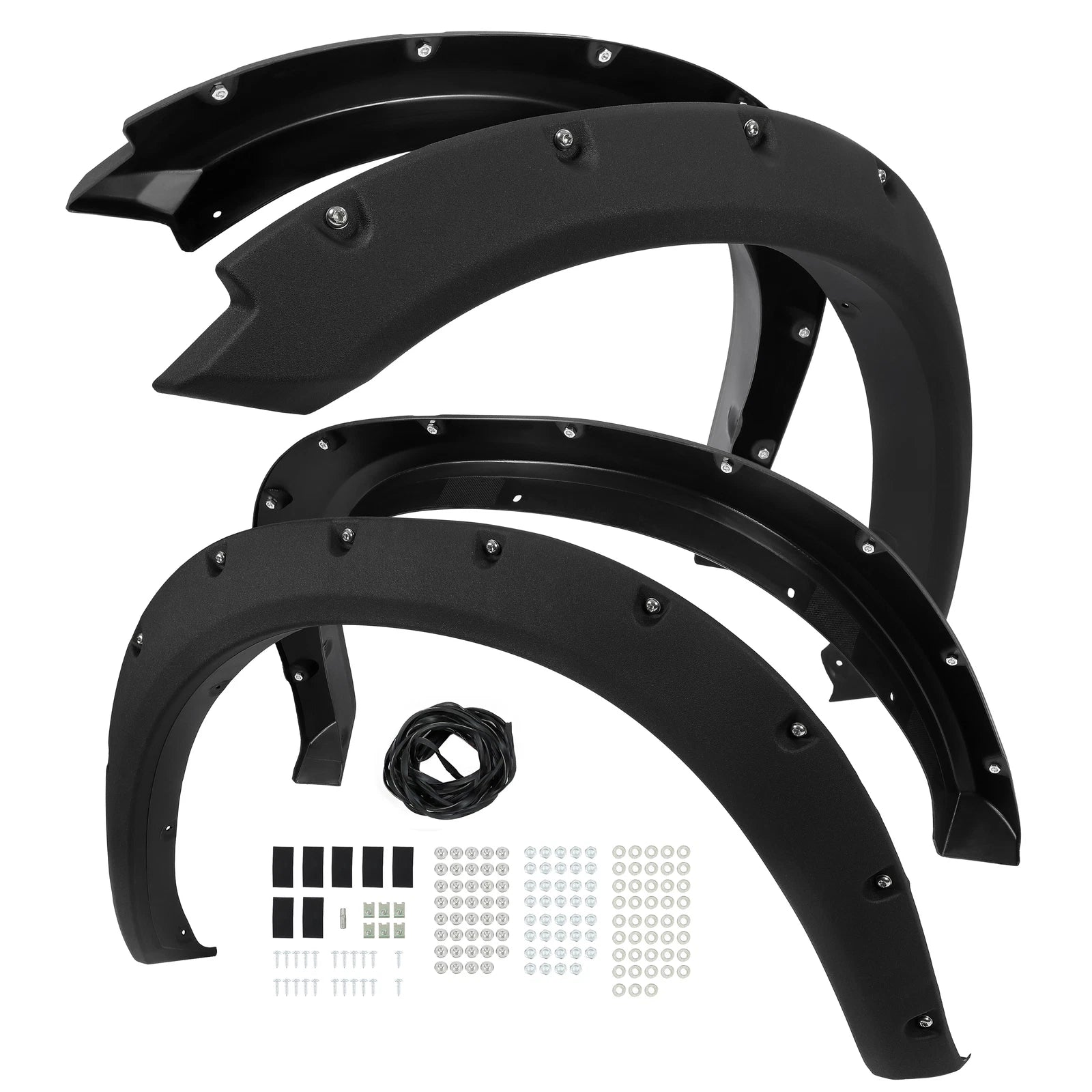 Fender Flares for Dodge Ram 1500 (2009–2023) Textured Pocket Riveted Style