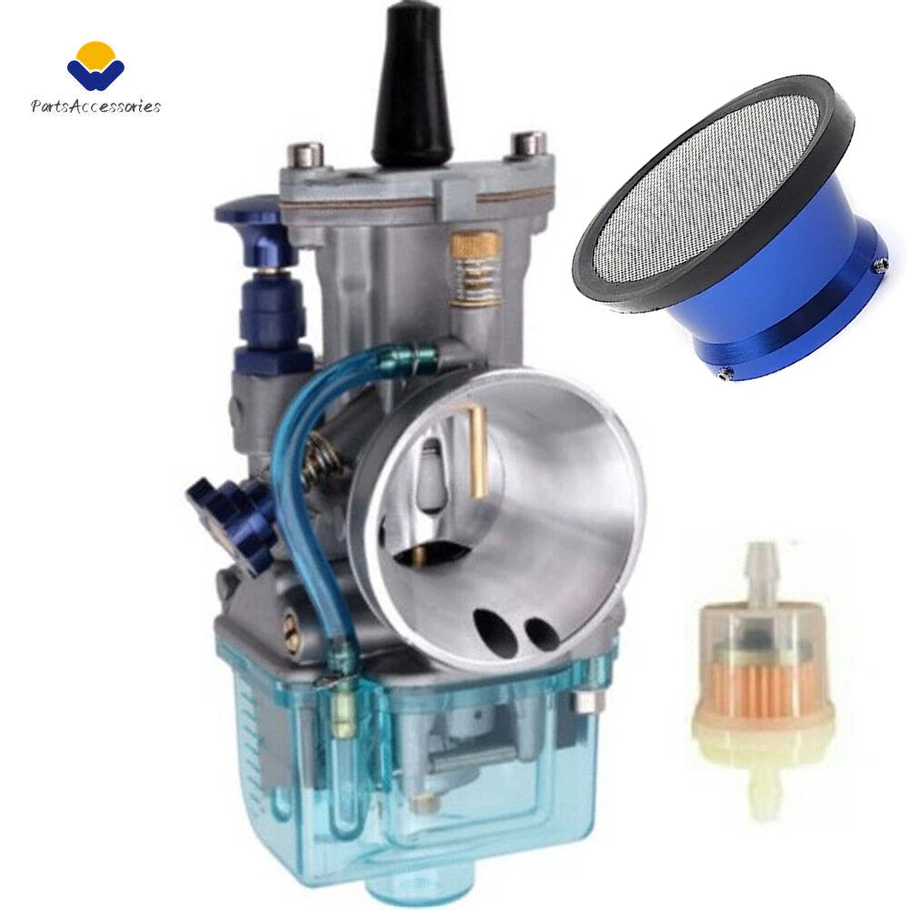 Racing Flat Side Carburetor & Air Filter for Yamaha DT100 DT125 YZ80 YZ85 YZ100 (1974–2004)