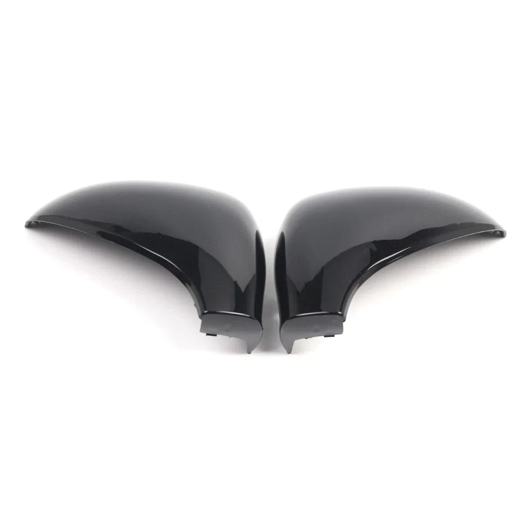 Gloss Black Replacement Side Wing Mirror Caps Covers for Peugeot 207 (2006–2013)