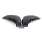 Gloss Black Replacement Side Wing Mirror Caps Covers for Peugeot 207 (2006–2013)