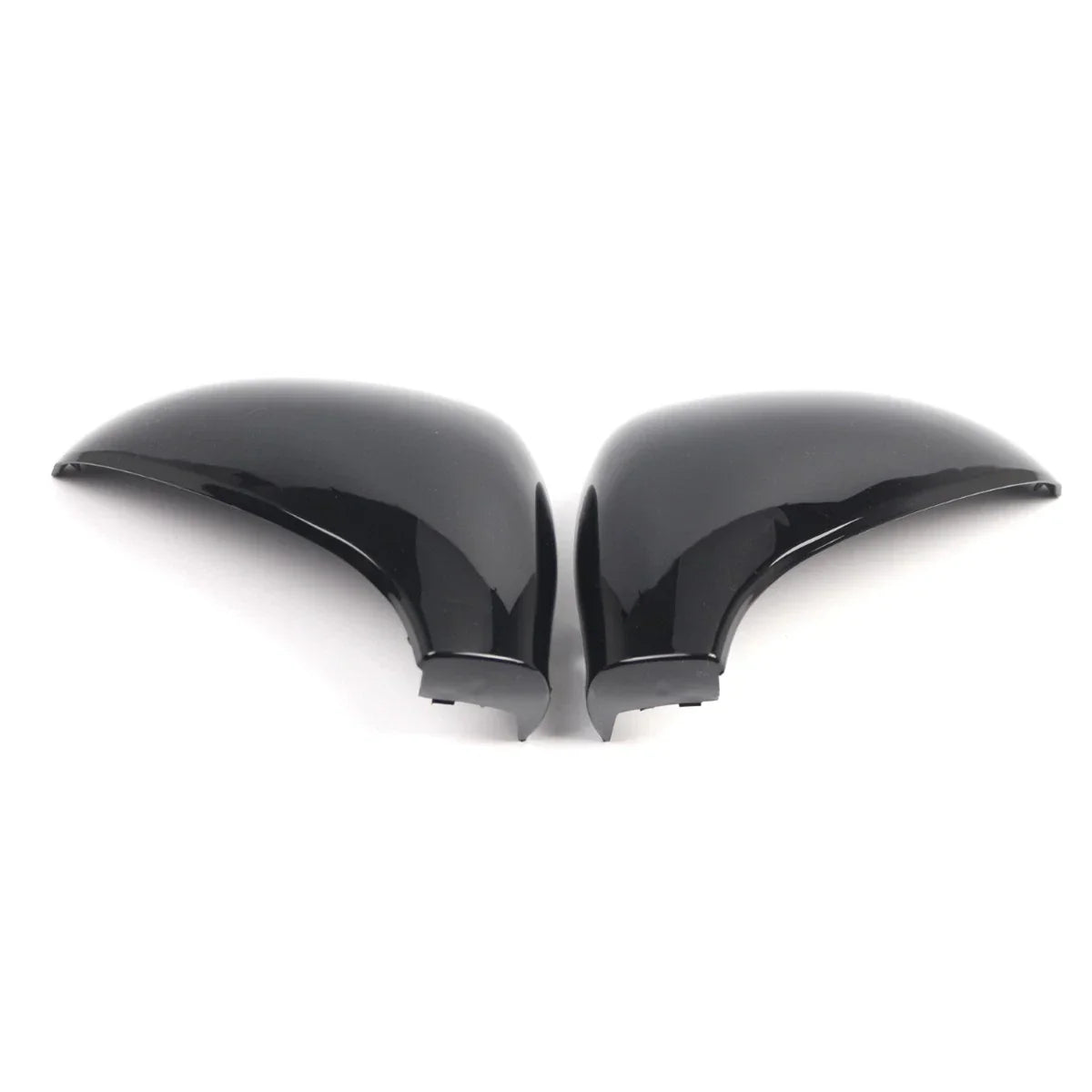 Gloss Black Replacement Side Wing Mirror Caps Covers for Peugeot 207 (2006–2013)