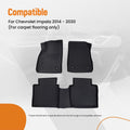 Set of 4 All-Weather Floor Mats for Chevrolet Impala (2014–2020) TPE Liners
