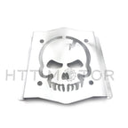 Skull Backrest Sissy Bar Plate Chrome for Universal Fit (2000–2023)