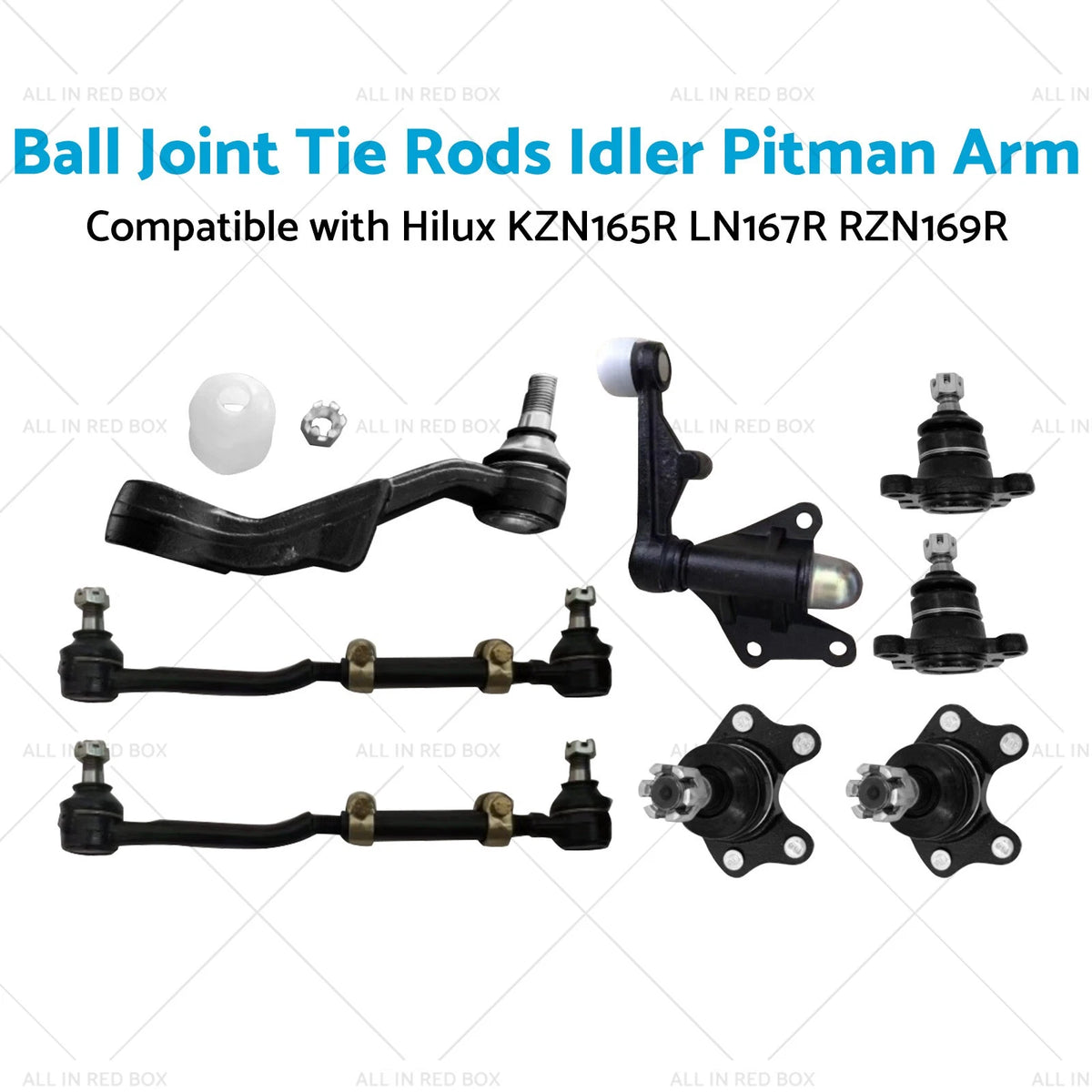 Ball Joint Tie Rods Idler Pitman Arm for Toyota Hilux (2005–2015)