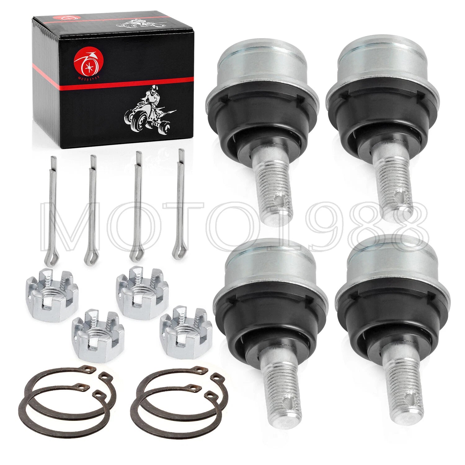Set of 4 Lower Upper Ball Joints for Can-Am Renegade 800 800R (2007–2013)