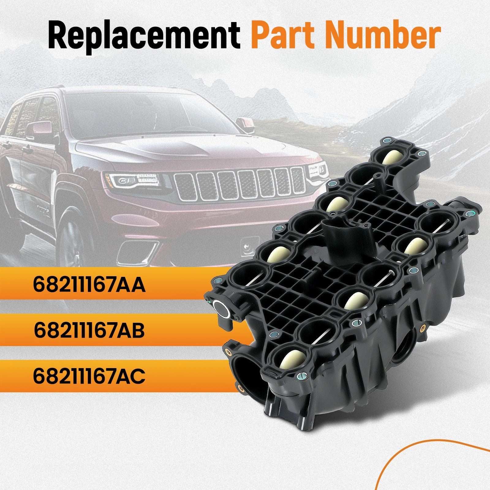 Intake Manifold for RAM 1500, Jeep Grand Cherokee (2014–2019) 3.0L 68492577AA