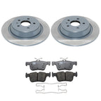 DuraGo Rear Rotors & TRW Pro Ceramic Disc Brake Pads Kit for Escape Fusion MKC MKZ (2013–2020)