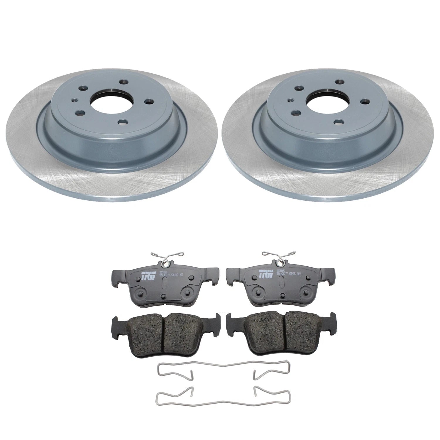 DuraGo Rear Rotors & TRW Pro Ceramic Disc Brake Pads Kit for Escape Fusion MKC MKZ (2013–2020)