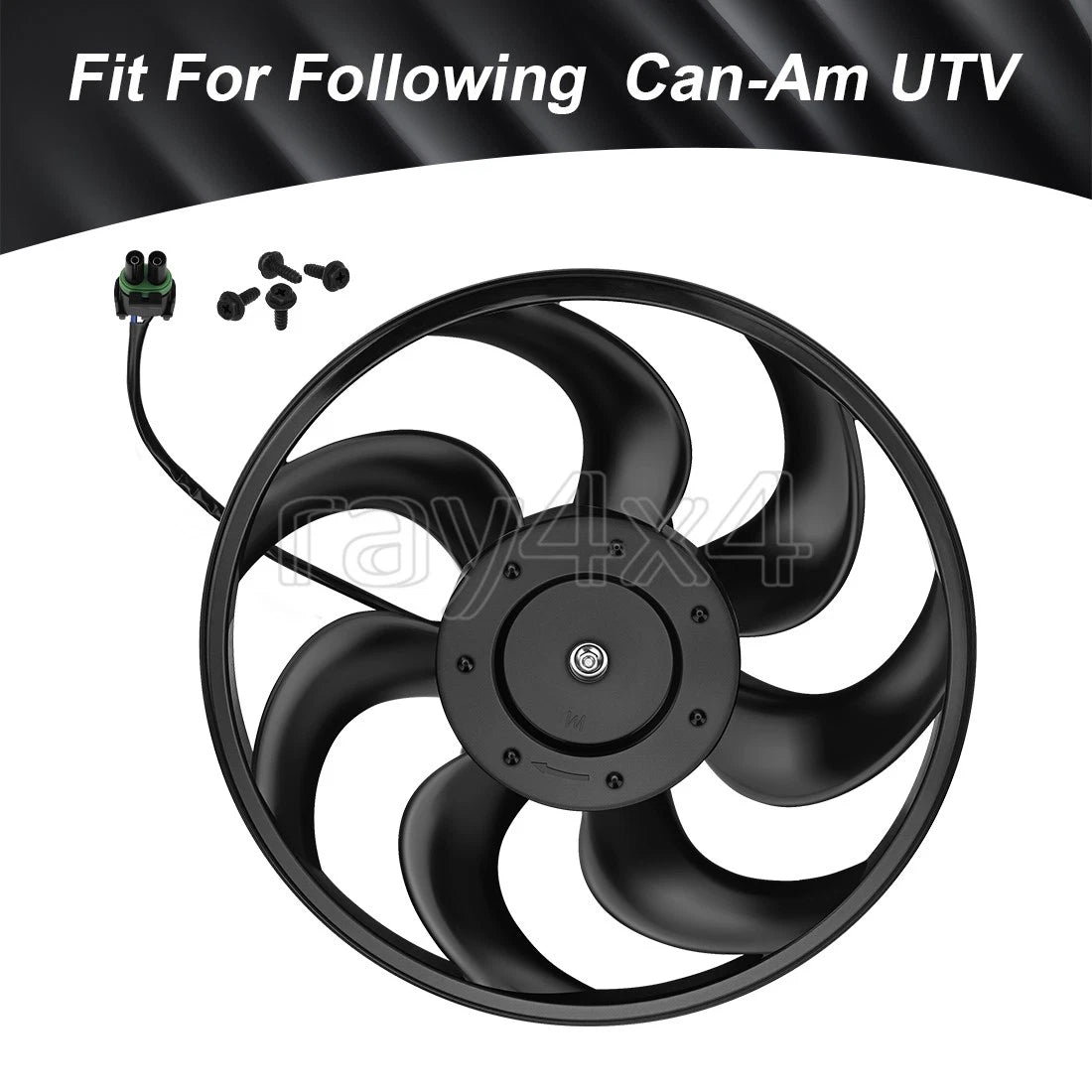 Radiator Cooling Fan Motor for Can Am Maverick X3 Max RR 4x4 Turbo (2017–2023)