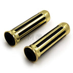 Skull Hand Grips for Harley XL 883 Hugger Sportster (7/8", Gold)