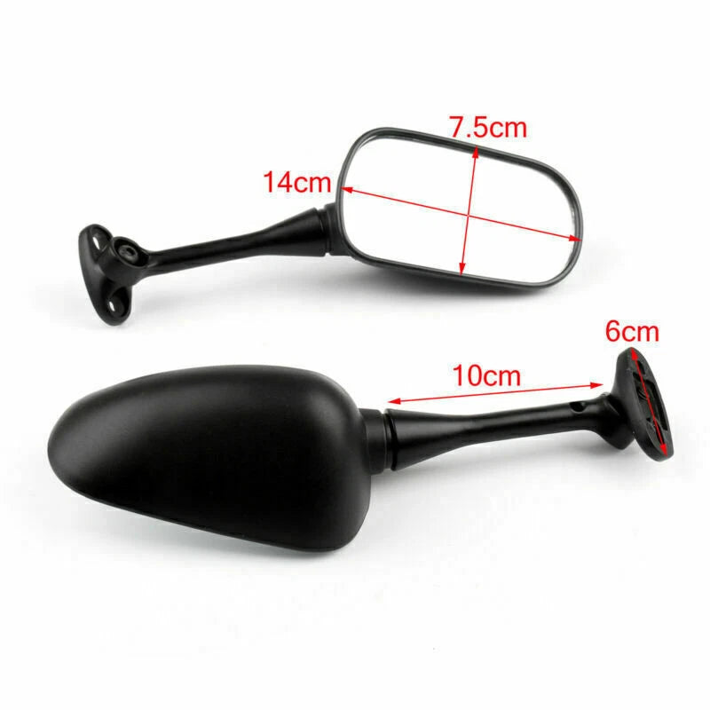 Side Black Rearview Mirror for Honda CBR600RR (2003–2014), CBR1000RR (2004–2007) T9