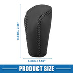 1 Pcs Gear Shifting Knob Cover for Hyundai Verna (2010–2014) Faux Leather Black 726215795974