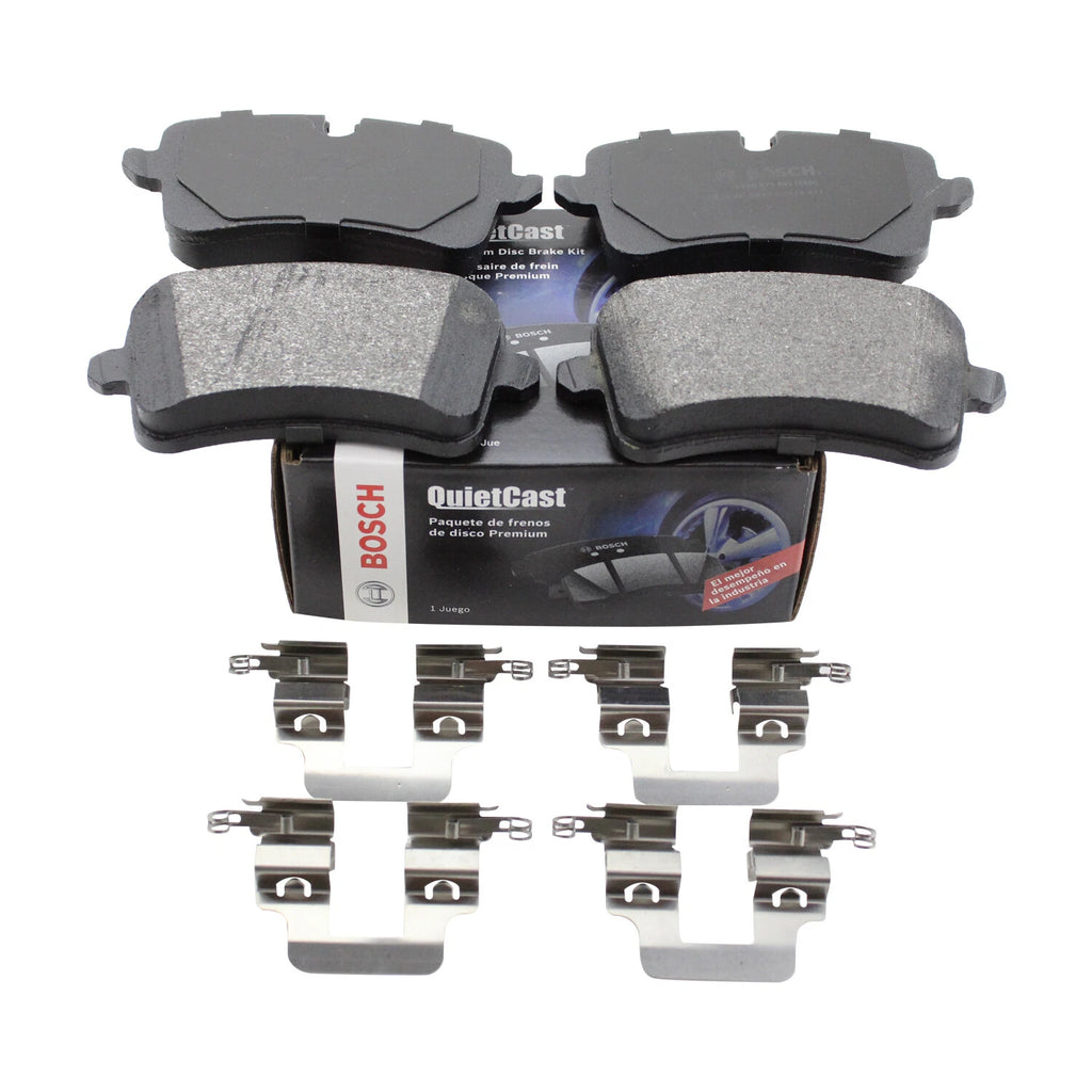 Set of 4 Bosch QuietCast Rear Semi-Metallic Brake Pads for Audi A6 A7 RS7 S6 (2012–2021)