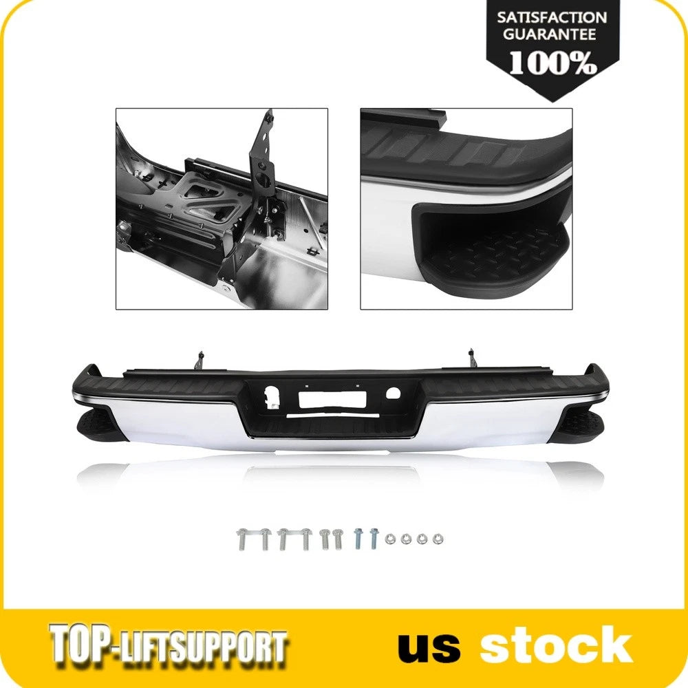 Chrome Rear Bumper Assembly for Chevy Silverado (2014–2018)