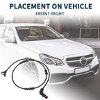 Front Right ABS Wheel Speed Sensor for Mercedes-Benz GL350 GL450 (2007–2012) No.A1649058200