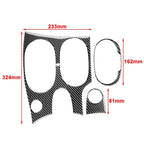 Carbon Fiber Center Console Gear Shift Panel Trim for Chevrolet Corvette C6 (2005–2013)