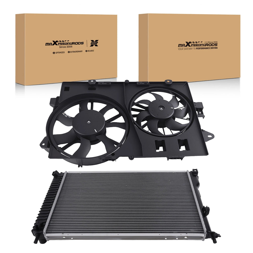 Radiator and Cooling Fan for Chevy Equinox, Pontiac Torrent (2006–2008)