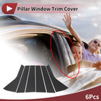 Door Pillar Window Trim for Ford Bronco Sport (2021–2023) Carbon Fiber Black