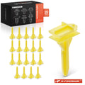 Set of 20 Nylon Rocker Panel Moulding Clips for GM Chevy 